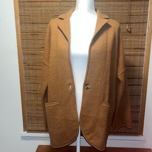 Madewell Merino wool sweater Blazer Camel M
